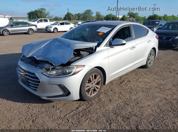 KMHD84LF5HU173465 2017 HYUNDAI ELANTRA Silver Передня ліва чверть
