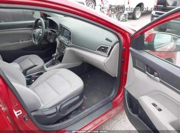 KMHD84LF5HU210501 2017 HYUNDAI ELANTRA Red Widok wnętrza z przodu