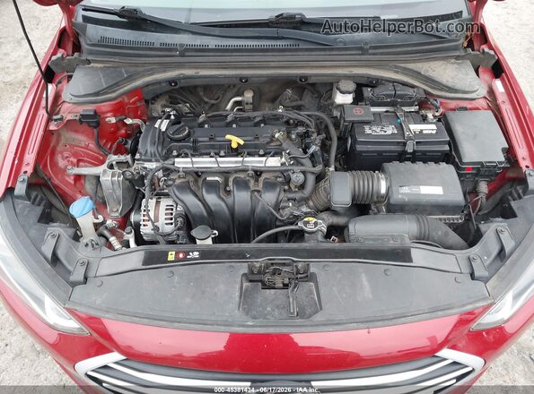 KMHD84LF5HU210501 2017 HYUNDAI ELANTRA Red Widok z tyłu