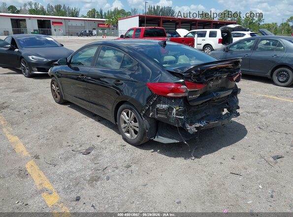 KMHD84LF5HU248116 2017 HYUNDAI ELANTRA Black Задня ліва чверть