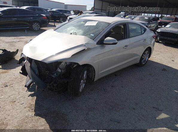 KMHD84LF5HU378218 2017 HYUNDAI ELANTRA Золотой Передняя левая четверть