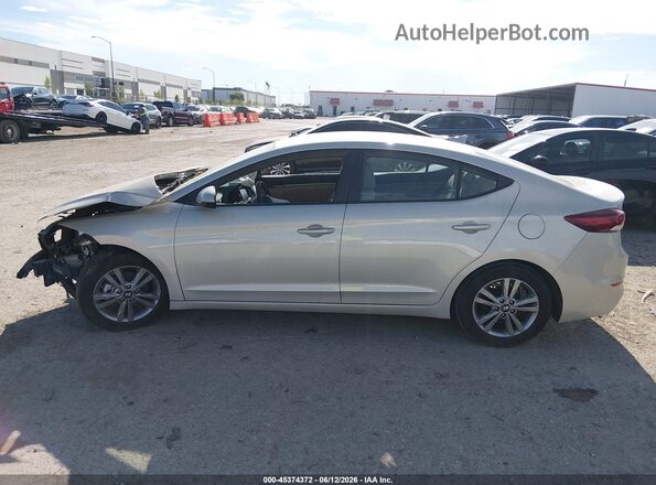 KMHD84LF5HU378218 2017 HYUNDAI ELANTRA Золотой Вид задней части салона