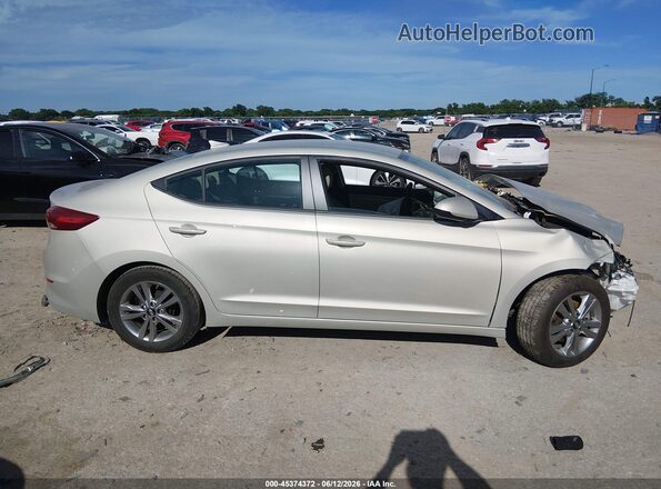 KMHD84LF5HU378218 2017 HYUNDAI ELANTRA Золотой Вид щитка приборов