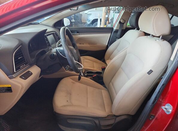 KMHD84LF5HU397772 2017 HYUNDAI ELANTRA Burgundy Vista interior delantera
