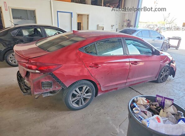 KMHD84LF5HU397772 2017 HYUNDAI ELANTRA Burgundy Trasero derecho