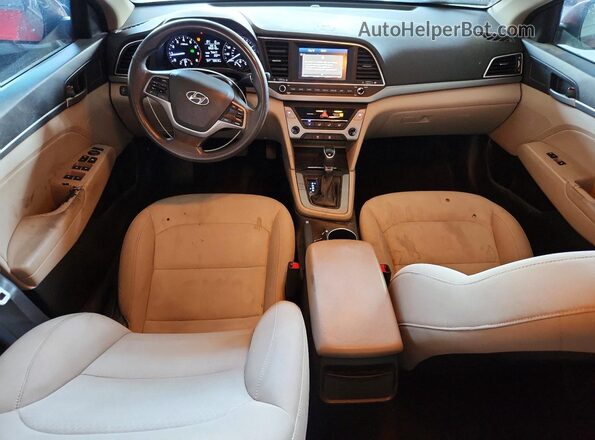 KMHD84LF5HU397772 2017 HYUNDAI ELANTRA Burgundy Vista del salpicadero