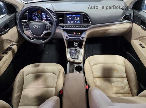 KMHD84LF5JU442568 2018 HYUNDAI ELANTRA Black Dashboard view
