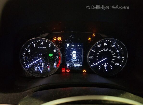 KMHD84LF5JU442568 2018 HYUNDAI ELANTRA Black Instrument cluster view