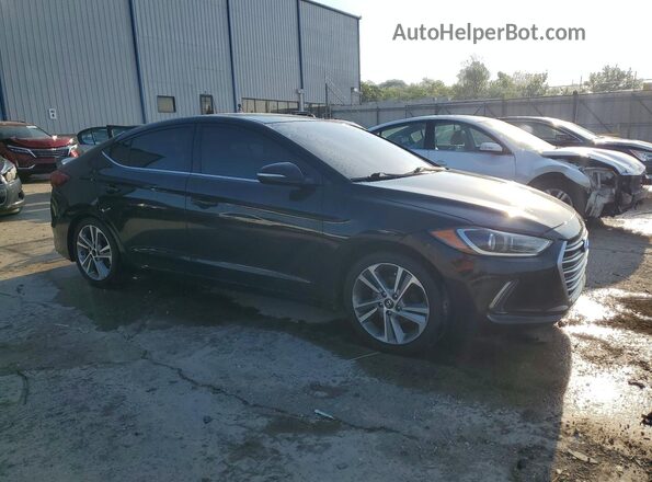 KMHD84LF5JU576349 2018 HYUNDAI ELANTRA Black Առջևի աջ
