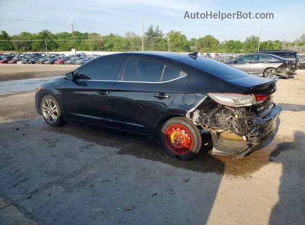 KMHD84LF5JU576349 2018 HYUNDAI ELANTRA Black Հետևի ձախ