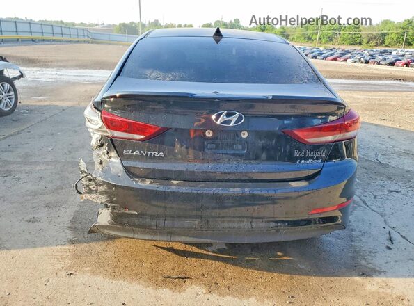 KMHD84LF5JU576349 2018 HYUNDAI ELANTRA Black Հետևի տեսք