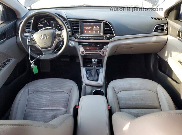 KMHD84LF5JU576349 2018 HYUNDAI ELANTRA Black Առջևի վահանակի տեսք