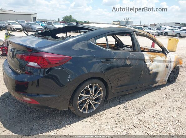 KMHD84LF5KU811902 2019 HYUNDAI ELANTRA Black Задня права чверть
