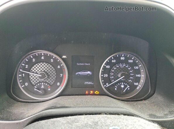 KMHD84LF5LU938229 2020 HYUNDAI ELANTRA Серебряный Вид щитка приборов