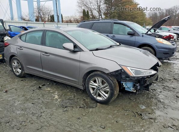 KMHD84LF5LU938229 2020 HYUNDAI ELANTRA Серебряный Передняя правая четверть