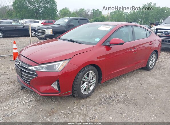 KMHD84LF5LU993537 2020 HYUNDAI ELANTRA Red წინა მარცხენა ხედი სამი მეოთხედიდან