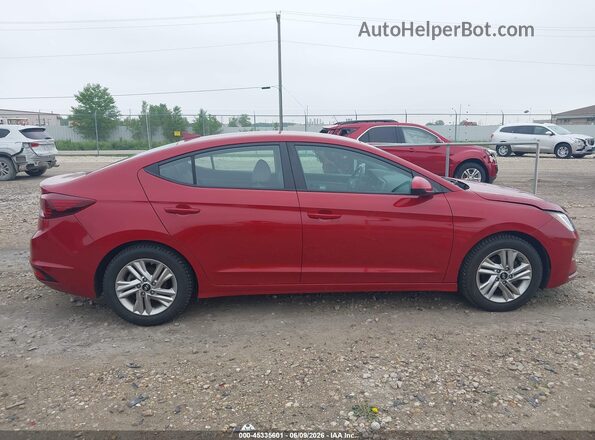 KMHD84LF5LU993537 2020 HYUNDAI ELANTRA Red უკანა სალონის ხედი