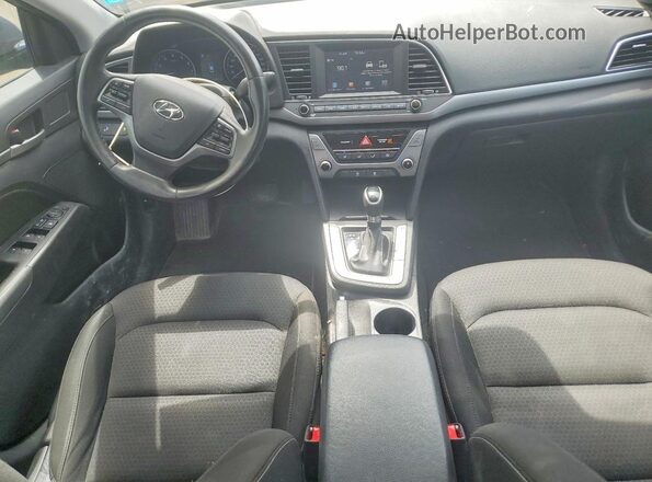 KMHD84LF6HU093706 2017 HYUNDAI ELANTRA Blue Vista del salpicadero
