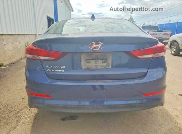 KMHD84LF6HU093706 2017 HYUNDAI ELANTRA Blue Vista trasera