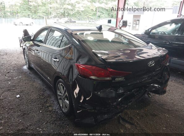 KMHD84LF6HU355143 2017 HYUNDAI ELANTRA Black Trasero izquierdo
