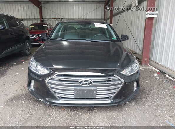KMHD84LF6HU355143 2017 HYUNDAI ELANTRA Black Vista del cuadro de instrumentos