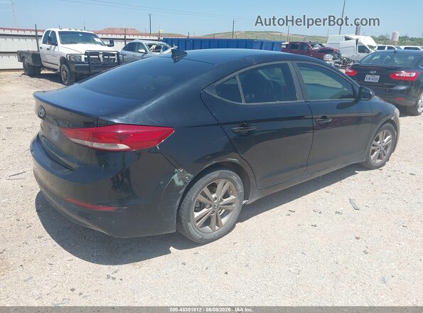 KMHD84LF6JU504334 2018 HYUNDAI ELANTRA Black Tył prawy