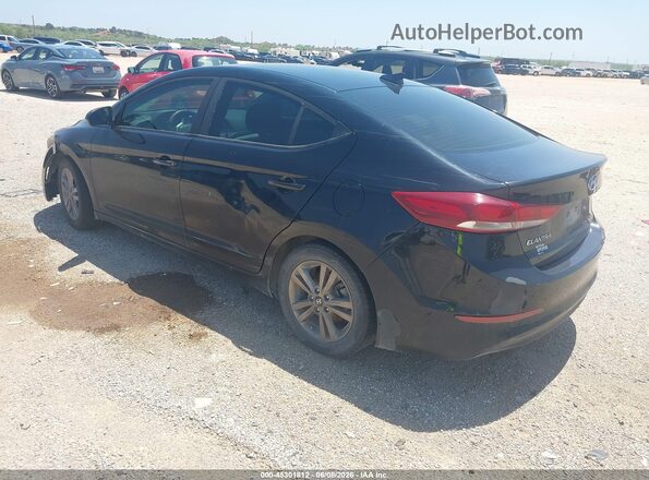 KMHD84LF6JU504334 2018 HYUNDAI ELANTRA Black Tył lewy