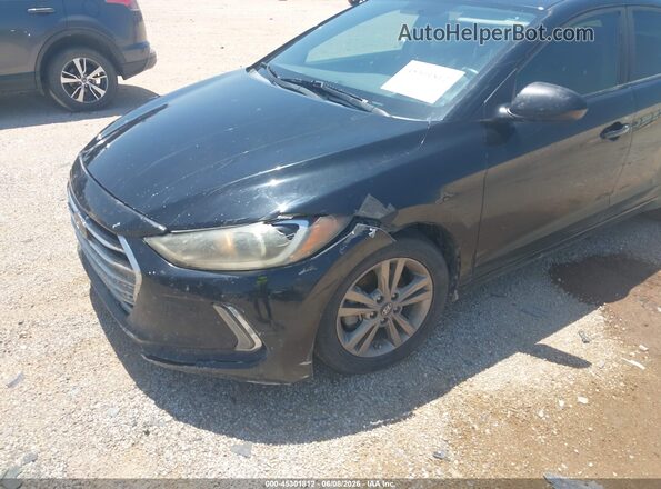 KMHD84LF6JU504334 2018 HYUNDAI ELANTRA Black Widok z przodu