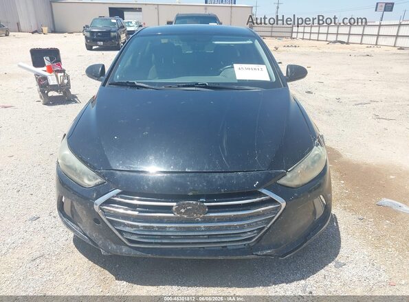 KMHD84LF6JU504334 2018 HYUNDAI ELANTRA Black Widok zestawu wskaźników