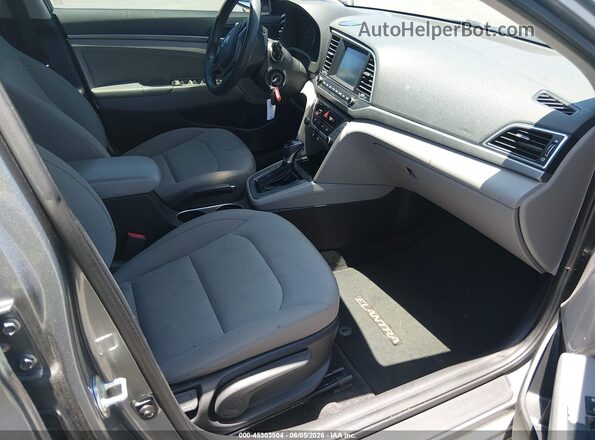 KMHD84LF6JU537043 2018 HYUNDAI ELANTRA Gray Vista interior delantera