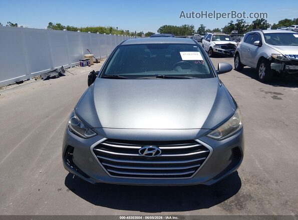 KMHD84LF6JU537043 2018 HYUNDAI ELANTRA Gray Vista del cuadro de instrumentos