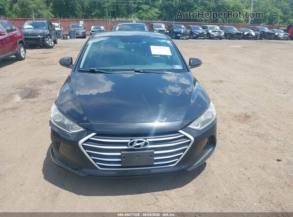 KMHD84LF6JU547099 2018 HYUNDAI ELANTRA Black Սարքավորումների վահանակի տեսք