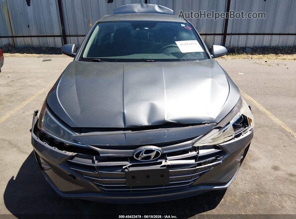 KMHD84LF6KU794544 2019 HYUNDAI ELANTRA Gray Widok zestawu wskaźników