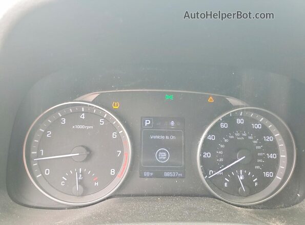 KMHD84LF7HU070077 2017 HYUNDAI ELANTRA Charcoal ხელსაწყოთა პანელის ხედი