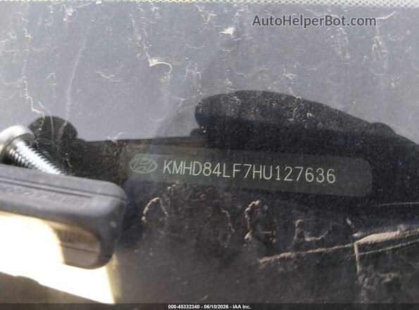 KMHD84LF7HU127636 2017 HYUNDAI ELANTRA Gray Вид підкапотного простору