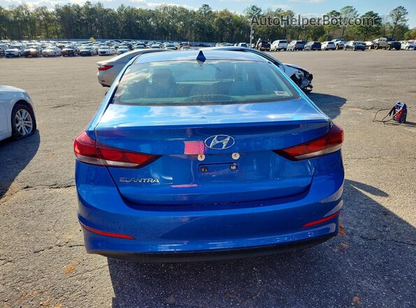 KMHD84LF7HU143030 2017 HYUNDAI ELANTRA Blue უკანა ხედი