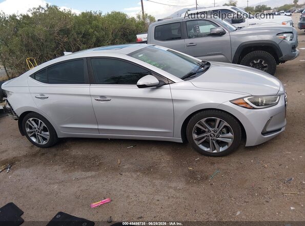 KMHD84LF7HU182880 2017 HYUNDAI ELANTRA Silver Rear interior view