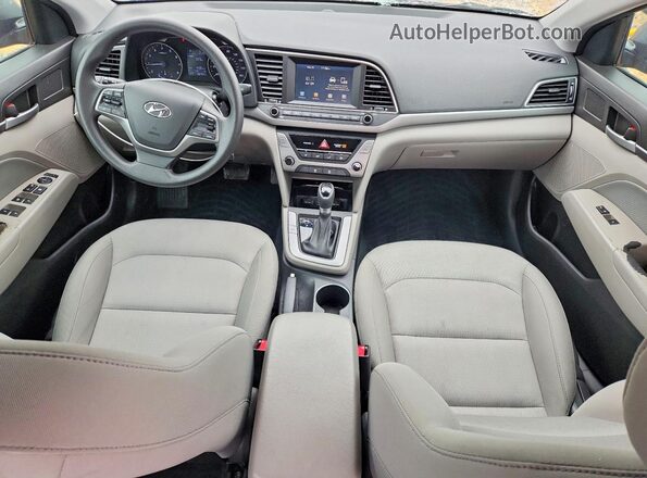 KMHD84LF7HU196732 2017 HYUNDAI ELANTRA Charcoal Widok deski rozdzielczej