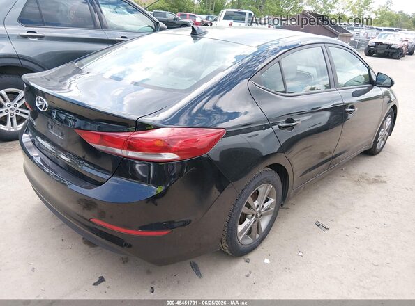 KMHD84LF7HU223895 2017 HYUNDAI ELANTRA Black უკანა მარჯვენა