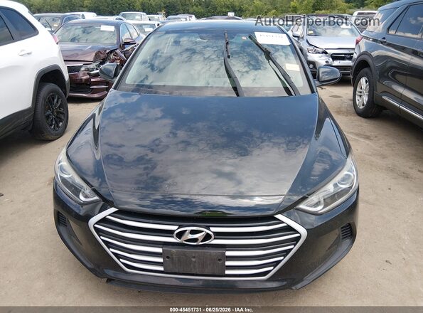 KMHD84LF7HU223895 2017 HYUNDAI ELANTRA Black ხელსაწყოთა პანელის ხედი