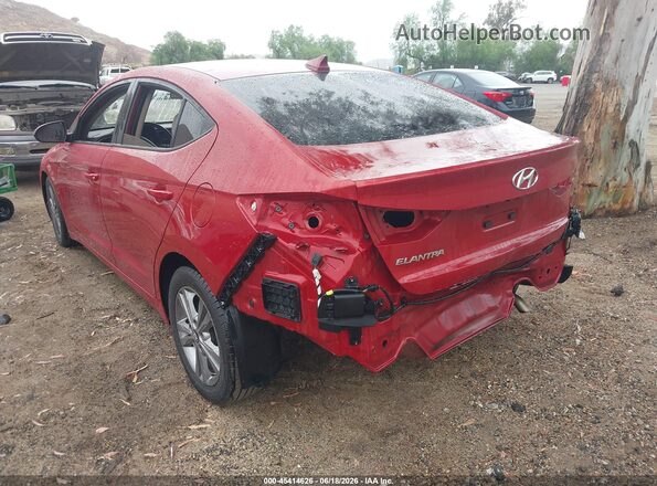 KMHD84LF7HU225436 2017 HYUNDAI ELANTRA Красный Задняя левая четверть