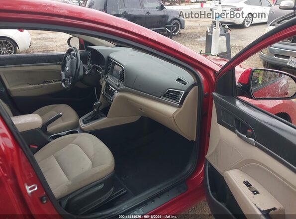 KMHD84LF7HU225436 2017 HYUNDAI ELANTRA Красный Вид салона спереди