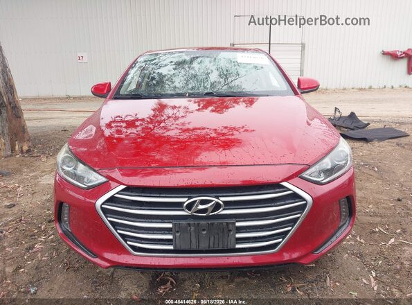 KMHD84LF7HU225436 2017 HYUNDAI ELANTRA Красный Вид задней части салона