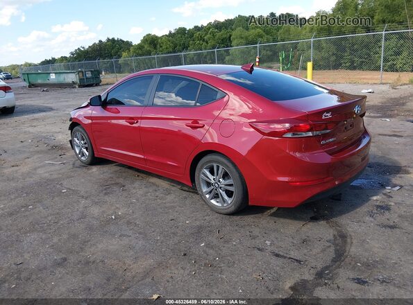 KMHD84LF7HU297818 2017 HYUNDAI ELANTRA Red Trasero izquierdo