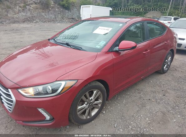 KMHD84LF7HU300863 2017 HYUNDAI ELANTRA Red Front left
