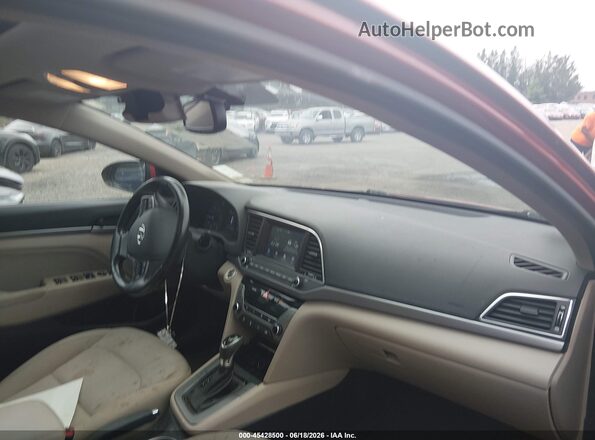 KMHD84LF7HU300863 2017 HYUNDAI ELANTRA Red Front interior view
