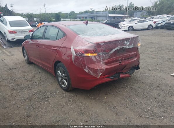 KMHD84LF7HU300863 2017 HYUNDAI ELANTRA Red Rear left