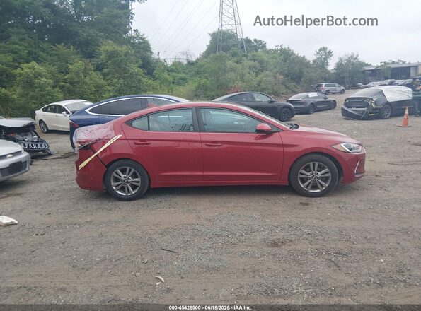 KMHD84LF7HU300863 2017 HYUNDAI ELANTRA Red Rear interior view