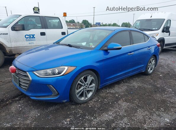 KMHD84LF7HU354812 2017 HYUNDAI ELANTRA Blue 