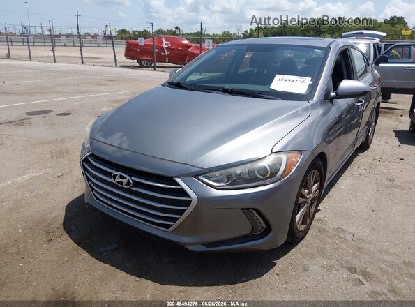 KMHD84LF7HU407458 2017 HYUNDAI ELANTRA Gray Առջևի ձախ երեք քառորդ տեսարան